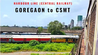 Goregaon to csmt local | harbour line local | mumbai local train video | central railway |
