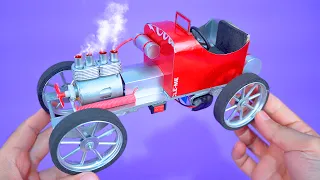 Amazing Model Vintage Racing Car made with Soda Cans