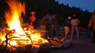 Campfire Sounds - Relaxing Forest and Nature Soundscape: Camping Under the Stars 3 Hours