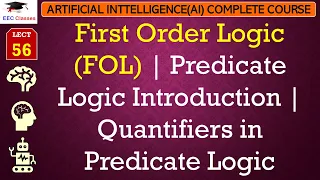 L56: First Order Logic (FOL) | Predicate Logic Introduction | Quantifiers in Predicate Logic | AI