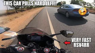MY FIRST TIME ON APRILIA RSV4-RR AND THIS HAPPENS!!
