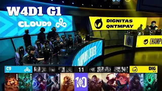 C9 vs DIG | Week 4 Day 1 S12 LCS Spring 2022 | Cloud 9 vs Dignitas W4D1 Full Game