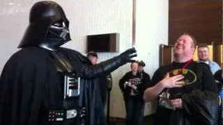 Darth Vader 'Force Choking' at Dallas Sci-Fi Expo 2012