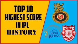 Top 10 Highest Score In IPL History | Highest Score In IPL History 2008 to 2018 | Top Planet