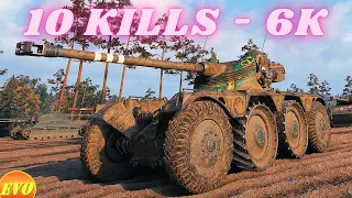 Panhard EBR 75 - 10 Kills 6K Damage  World of Tanks Replays ,WOT tank games