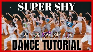 NewJeans (뉴진스) - 'Super Shy' Dance Practice Mirrored Tutorial (SLOWED)