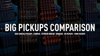 Big guitar pickup comparison #bareknuckle #seymourduncan #fokin #dimarzio #fishman #ibanez #metal