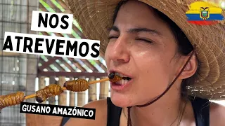 😰I would NOT do THIS again in the ECUADORIAN AMAZON ⛔ [We eat ROASTED WORM]