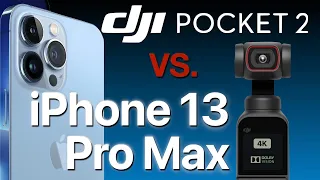 iPhone 13 Pro Max vs. DJI Pocket 2 - 4K 60fps Comparison