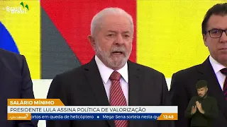 Presidente Lula assina política de valorização do salário mínimo