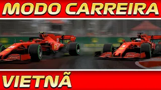 F1 2020 - MODO CARREIRA - GP DO VIETNÃ - MINHA PRIMEIRA VEZ NA CHUVA SEM CONTROLE DE TRAÇÃO! - EP 03