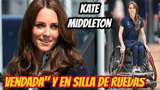 KATE MIDDLETON COMO NUNCA LA HABIAS VISTO, "VENDADA" Y En SILLA De RUEDAS! SORPRENDE A TODOS