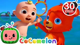 Swimming Song | CoComelon JJ's Animal Time | Animal Songs for Kids