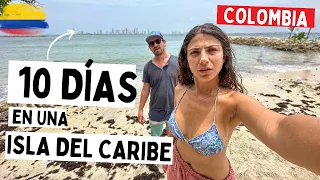 🤔¿Es tan lindo como lo pintan? Así viven en  una Isla en el Caribe Colombiano 🌴🌊