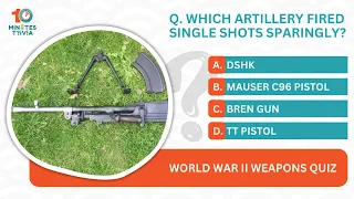 World war II Weapons Quiz | World War II