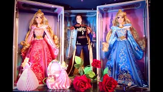 เจ้าหญิงออโร 17“ Limited Edition Sleeping Beauty Princess Aurora Disney Store Blue & Pink