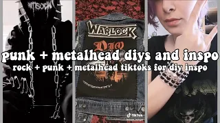 ⛓🥀punk and metalhead tiktok compilation | diys, crafts, and inspiration *special request video*🥀⛓