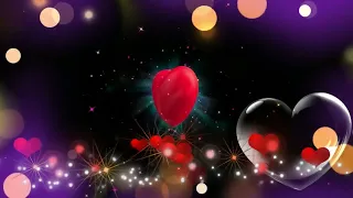 Love heart motion background | heart effects | black screen motion graphics | visual effects free