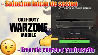 😎*Solución* COMO INICIAR SESION EN WARZONE MOBILE sin Problemas