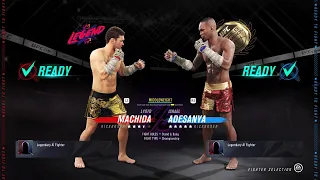 Fight Island: Lyoto Machida VS Israel Adesanya | Fight Simulation UFC 4