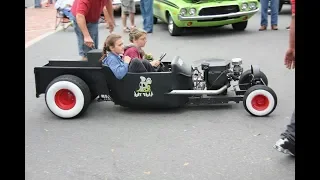 Mini Rat Rod Engine Cars Starting Up and Sound