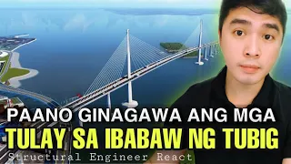 BRIDGE CONSTRUCTION | Paano Ginagawa Ang Mga Tulay Sa Ibabaw Ng Tubig | Structural Engineer React