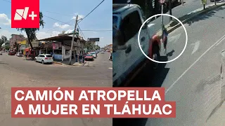 Muere atropellada una mujer por imprudencia de un camión, en CDMX - N+