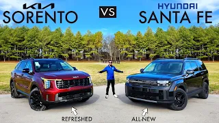 VALUE KINGS! -- 2024 Hyundai Santa Fe vs. 2024 Kia Sorento: Comparison