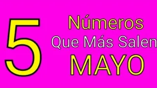 🔥 Los Números Que Más Salen En Las LOTERÍAS En MAYO - SUSCRIBETE. 🔥