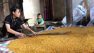 Corn grain fermentation process | making corn wine -  Single mother 18 years old