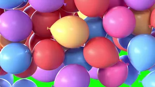 Balloons Transition Green screen (FREE TO USE)