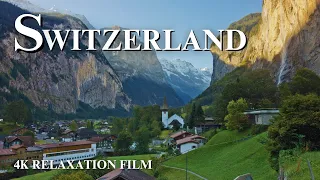 Journey Through Switzerland's Natural Wonders - 4K Relaxation Film with Calm Music