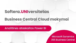 Analitinės ataskaitos PowerBI - Softera.UNIversitetas