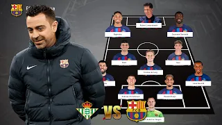 FC BARCELONA PREDICTED STARTING LINEUP VS REAL BETIS SEVILLA | ft. GAVI 🔥😲 | LA LIGA