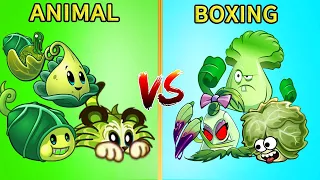 Pvz 2 Gameplay - Team BOXING vs ANIMAL - Which Team Plant Will Win ? - Plant vs Plant