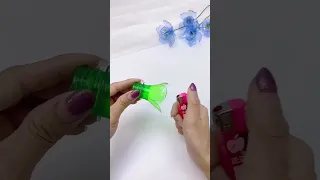 DIY- flor com garrafa Bottle