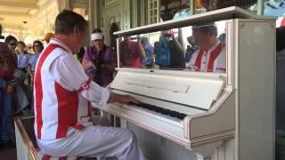 Piano version of "Let It Go" by Casey's Corner Pianist at Disney World