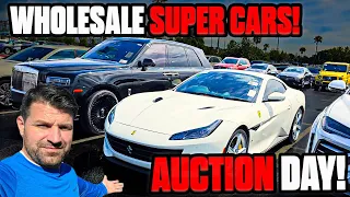 Supercar Wholesale Auction - Are they Cheaper?  - Flipping $400 to a Ferrari (Again)