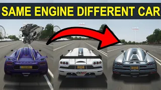 Forza Horizon 4: 1300 HP V8TT Engine Drag Race! l Koenigsegg One:1 vs. CCX vs. CCGT