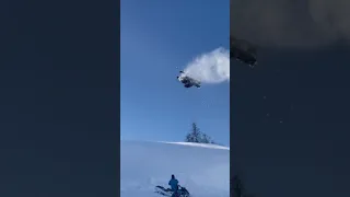 Freeride Snowmobile Madness #shorts