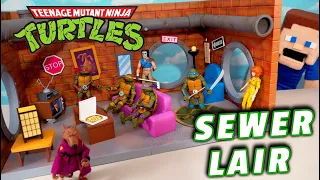 Ninja Turtles NECA 1980's Cartoon Sewer Lair EXCLUSIVE Playset