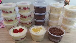 3 SABORES DE BOLO NO POTE COM APENAS UMA BASE DE RECHEIO | 3 SABORES QUE VENDE MUITO | FAÇA E VENDA