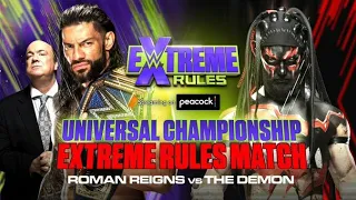 WWE Extreme Rules 2021 Official Match Card