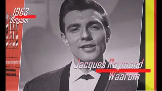 eurovision 1963 Belgium 🇧🇪 Jacques Raymond - Waarom ᴴᴰ