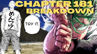 Tatsumaki EXPOSED Fighting Saitama! King is SHOCKED. One Punch Man Chapter 181 Review