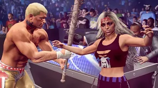 WWE 2k22: Liv Morgan vs Cody Rhodes, intergender wrestling
