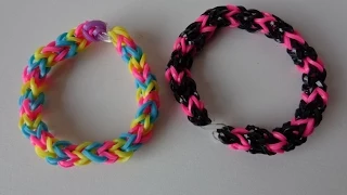 Тонкий браслет,  на пальцах, БЕЗ СТАНКА, Радужки rainbow loom