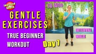 15-Minute INTERVAL TRAINING Walk for FAT BURN | Exercises for Seniors and Beginners | Beginner Walk