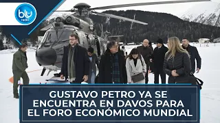 Gustavo Petro ya se encuentra en Davos para el Foro Económico Mundial