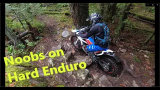 Two Noobies on Beta Xtrainers try part of The Suffering Hard Enduro Route.